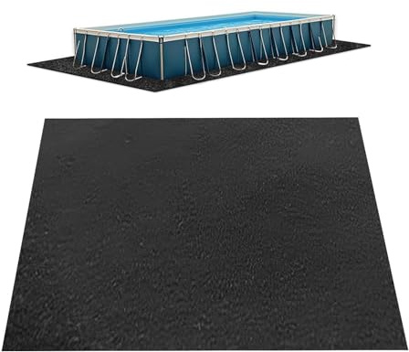 Alfombrilla cuadrada para piscina, protección de puntos, protección de puntos, resistente a la suciedad en la base de tierra de , marco rectangular de protección para piscinas, para hogares