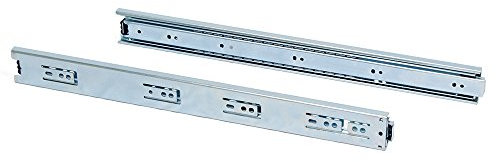 Emuca 3007505 Set Schubladenführungen, vollauszug mit Rollen 45mm x 500mm