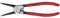 Sicherungsringzange, 180 mm, gebogen