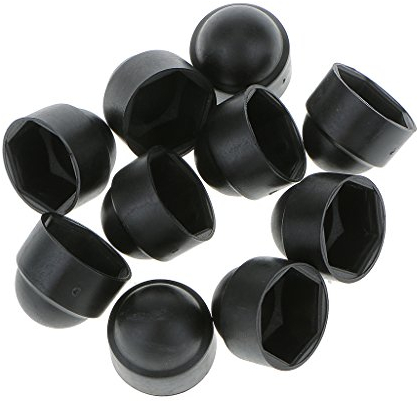 B Baosity 20 Stück M8 14x15mm Schwarze Kuppelschraube Mutter Schutzkappen Abdeckung für Sechskantschrauben