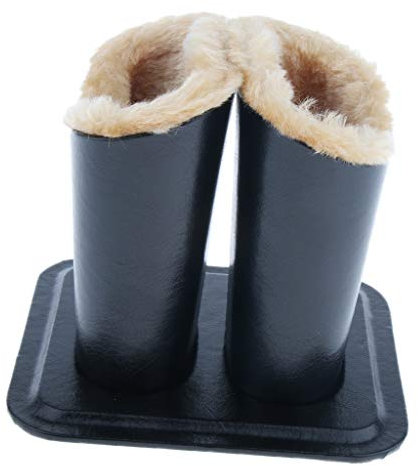 chiwanji Porte-Lunettes Doublée en Peluche PU Double Tête, étui de Support de Lunettes de pour Bureau Maison et l'