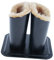 chiwanji Porte-Lunettes Doublée en Peluche PU Double Tête, étui de Support de Lunettes de pour Bureau Maison et l'
