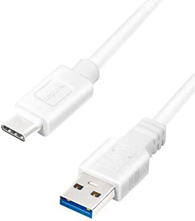 Logilink CU0176 - Cable de conexión USB 3.2 Gen 1x1, USB-A a USB-C™, color blanco, 2 m