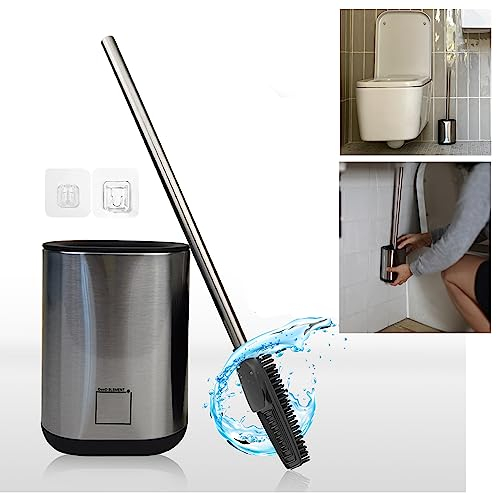 Good Element, Escobillas de Baño, Escobilla WC, Escobillero Baño Silicona, Escobillero Baño, Escobillas De Baño Negro, Recambio Escobilla WC, Cepillo Inodoro, Escobillas De Baño con Mango Largo