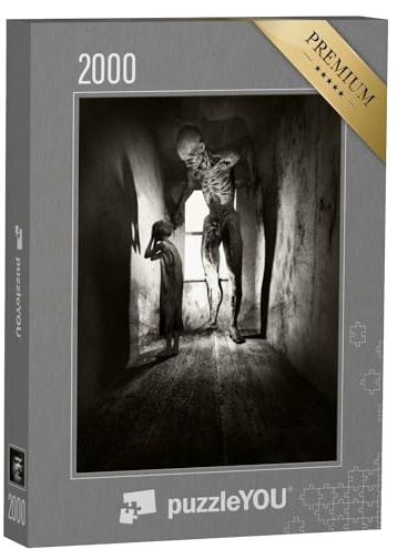 puzzleYOU: Puzzle 2000 Teile „Gothic-Szenerie: Mädchen und Monster“ – aus der Puzzle-Kollektion Gothik
