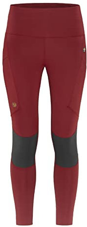 Fjallraven Damen Abisko Pro Trekking Tights Leggings, Pomegranate Red-iron Grey, M EU