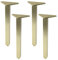 Geesatis 12 Inch Heavy Duty Adjustable Table Legs - Set of 4, 1000lbs Capacity, Aluminum Alloy Furniture Legs for Desks, Cabinets, Sofa & Bed with Pre-Attached Screws (Gold)