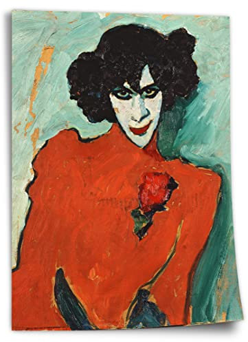 Printistico Poster Alexej von Jawlensky - Portrait der Tänzerin A. Scharoff Kunstdruck ohne Rahmen, Wandbild - A4, A3, A2, A1, A0, XXL - Wohnzimmer, Schlafzimmer, Küche, Deko