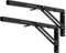 YUMORE Klappkonsole Schwerlast 500mm Regalträger Klappbar Schwarz - 2 Stück Metall Klappkonsolen Wand Tischhalter Klappregalhalterungen für DIY Klapp- tisch Bänke Regale Platzsparende, Max Load 330lbs