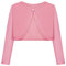 BONNY BILLY Cardigan Bambina Elegante Corto Cotone Bolero Coprispalle Ragazza Manica Lunga 3-4 Anni Rosa Chiaro