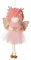 Weihnachtsbaum Plüsch Hängende Ornamente, Weihnachtsanhänger kleine Engel Figure aus Plüsch Weihnachten Engel Anhänge Weihnachtsdeko zum Aufhängen für Festliche Home Party Kinder Rosa