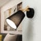 Licht-Erlebnisse Wandleuchte Stoff Schirm Schwarz E27 Wohnzimmer Schlafzimmer innen Wandlampe Beleuchtung