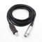 Cable USB macho a XLR hembra para micrófono USB