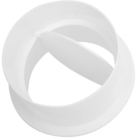 4In Back Draft Damper Abs, Duct Vent One Way 100Mm in-Line Extractor Fan Vent Back Draught Shutter Plastic Accessories for Extractor Fan Vent Back Draught Shutter