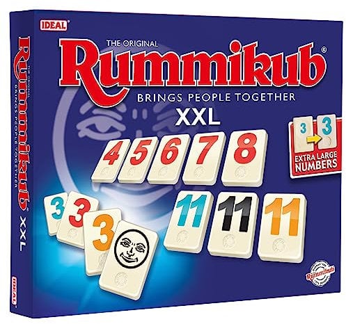 Rummikub Ideal XXL - Das Brettspiel von Ideal | Familienspiele | 2-4 Spieler | Ab 8 Jahren