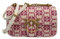Pinko Love One Mini DC Single Side Jacquard Logo Rafia, Borsa Donna, CN1Q_Beige/Rosa-Antique Gold