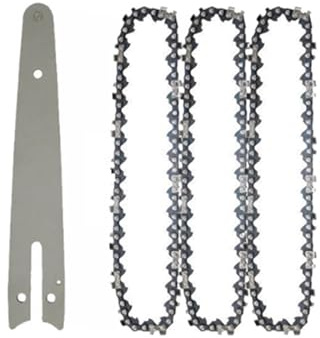 chainsaw chain guide 1/4 6 inch portable electric saw mini chainsaw log blade for pruning saw chain chain accessories