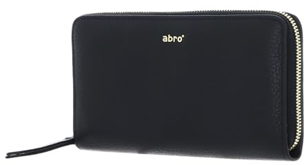 ABRO Damen Geldbörse Nos Reisezubehör-Reisebrieftasche, Schwarz/Gold