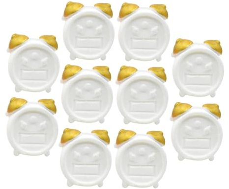 HEMOTON 10stücke Mini-wecker Für Puppenhaus Miniatur-Uhren-Modelle Miniatur-wecker Miniatur-dekor Miniatur-Spielzeug Miniatur-zubehör Kleiner Wecker