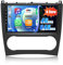 4G+64G CAMECHO Android 13 Radio de Coche para Mercedes Benz C Klasse W203 W209 C180 C200 (2005-2009) con GPS Carplay Android Auto, Pantalla de 9 Pulgadas con Bluetooth5.0 32EQ DSP+Cámara Trasera