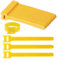 WeddHuis 50 Piece Nylon Reusable Cable Ties, Ties for Cable Management, Cable Organiser, Ideal for Desktop Charging Cables and PC Cables (Yellow)