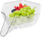 Fenytay Multifunctional Drain Basket, Sink Strainer Colander, Sink Food Catcher, Drainage Basket Funnel - Vegetable Strainer Drainage Bowl,Reusable Rice Washer Strainer for Fruits, Vegetables, Rice