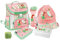 Familando Schulranzen 1. Klasse für Jungen und Mädchen · ergonomischer Tornister · Schultaschen-Set 6-teilig (Magic Ballerina/Rosa-Grün)