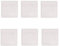 AC - Pack de 6 Platos Cuadrados de Cerámica - 21 x 21 cm - Material Resistente - Apto para lavavajillas y microondas - Ideal para el hogar, Cocina y hostelería