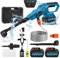 Cordless Pressure Washer,21V Portable Pressure Washer with 6-in-1 Adjustable Nozzle,120Bar High 𝐏𝐫𝐞𝐬𝐬𝐮𝐫𝐞 𝐖𝐚𝐬𝐡𝐞𝐫 with 5M Hose,2×3.0 Ah Battery,Jet Wash for Car/Floor Cleaning & Watering