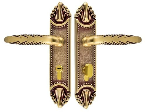 Copper Lock Antique Solid Wood Door Locks Indoor Room Door Locks Panel Locks
