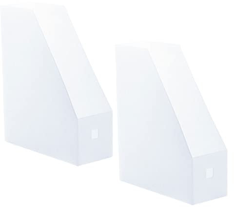NAMOARLY Support de Rangement de Bureau 2Pcs Étagère à Documents en Plastique Porte-Documents Vertical Robuste pour Bureau et École