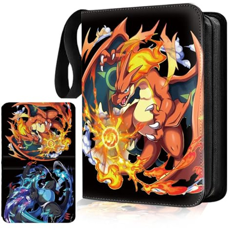Album de collection pour cartes, Pokémon, 50 pages, 400 pochettes, portable, étanche, en polyuréthane, de qualité supérieure, pour garçons et filles, collectionneurs 4