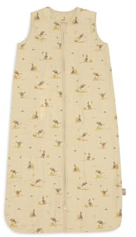 Jollein Musselin Sommerschlafsack Baby – Kangaroots – 110 cm – 100% Baumwolle – 0.5 TOG – Schlafsack Baby Sommer – OEKO-TEX Zertifiziert