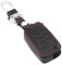 Happyit Cuir Voiture Clé Cas de Couverture Porte-clés pour Volkswagen VW Golf 7 GTI GTD GTE MK7 Polo 2016 Skoda Octavia A7 Seat Leon Ibiza 3 Boutons Télécommande