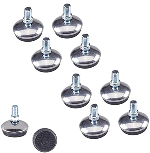 8X Möbelfüße verstellbar aus Metall - vielseitig einsetzbare Füße für Möbel Sofa Schrank Tisch - Verschiedene Größen (Ø 32mm)