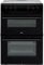 Amica 60cm Double Oven Electric Cooker with Ceramic Hob - Black