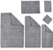DONE Deluxe Prime 6-tlgs Frottierset Seiftuch Gästehandtuch Badvorleger (800gr) Handtuch Duschtuch XL-Duschtuch Zwirnfrotier Weich Hautfreundlich 100% Baumwolle Silber, 550gr/m²