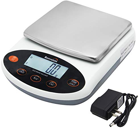 Bonvoisin 5-30kg Labor Analytische Waage 0.1g Elektronische Waage Gro?er Laborma?stab Laborgenauigkeit (15kg, 0.1g)