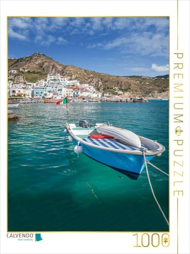 CALVENDO Puzzle Hafen von Sant Angelo auf Ischia, Italien | 1000 Teile Lege-Größe 48 x 64 cm Foto-Puzzle für glückliche Stunden