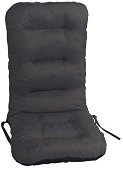 PillowPrim Sitzkissen für Gartenstühle – Palettenkissen – Für Outdoorfans & Gartenfreunde – Bequemer Sitzkomfort – Robust, Graphit, 48x48x75 cm