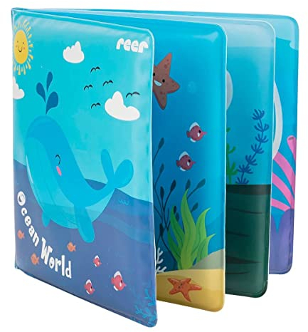 reer MyHappyBath Book - Magisches Badebuch, mit Farbwechsel und Quietschfunktion, bunt