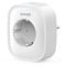 GHome Smart WLAN Steckdose 16A, Alexa Steckdose 1 Pack, Smart Home Plug Funktioniert mit Alexa Google Home, App Fernbedienung, Stromverbrauch Messen Sprachsteuerung Timer, NUR auf 2,4GHz WiFi