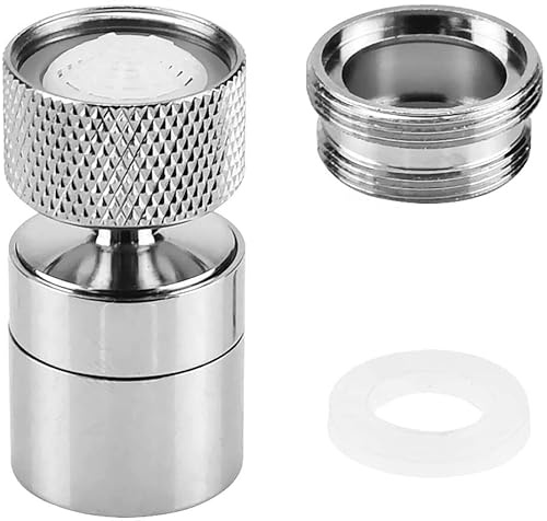 Tap Aerator 360° Swivel, 2 Modes, Water Saving Faucet Filter Attachment | Nozzle Adapter, Fits M22/M24 Taps, Kitchen Sink, Bathroom Faucet
