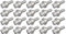 febi bilstein 26590 Lot de 20 boulons de Roue M12 x 1,5 SW17 mm