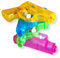 ANTEVIA - Lot de 4 Pistolets à Eau pour Enfant translucides| Plus DE 10 MODÈLES | Jet d'eau | Matière : Plastique |Couleurs : Jaune Violet Bleu Jaune Vert (Water Gun)