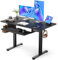 ErGear Elektrischer höhenverstellbarer Schreibtisch mit voller Tastaturablage, 120 x 60 cm höhenverstellbarer Stehschreibtisch Steh-Sitz-Schreibtisch, Home-Office-Schreibtisch, Schwarz