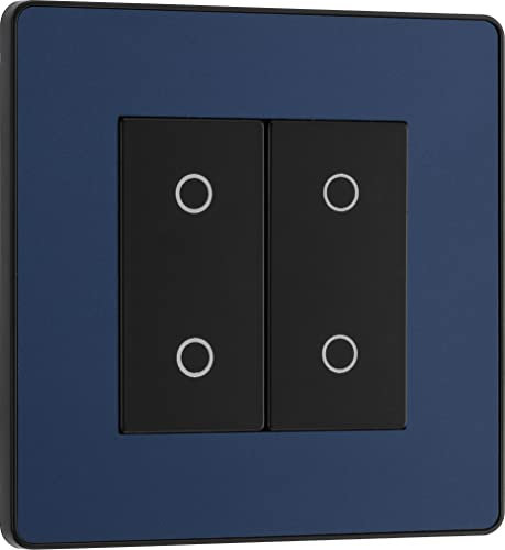 BG Electrical Evolve Double Touch Dimmer Switch, 2-Way Master
