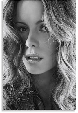 Beauty Star Schauspielerin Kate Beckinsale Poster Bilddruck Leinwand Gemälde Schlafzimmer Ästhetik 20 x 30 cm Unframe