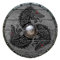 Fenrir Gray Wolf Authentischer Battleworn Wikinger Schild, Mehrfarbig, 60.9 cm
