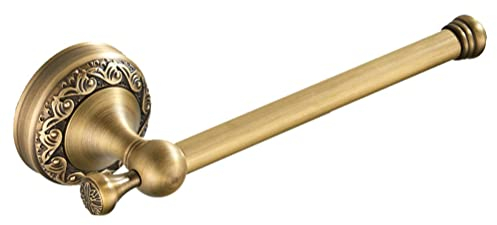 UNISTRENGH Toilettenpapierhalter ohne Deckel Antik Messing Klopapierhalter WC-Rollenhalter Klorollenhalter Bad Papierhalter für Küche Badzimmer Wandmontage Bronze gebürstet